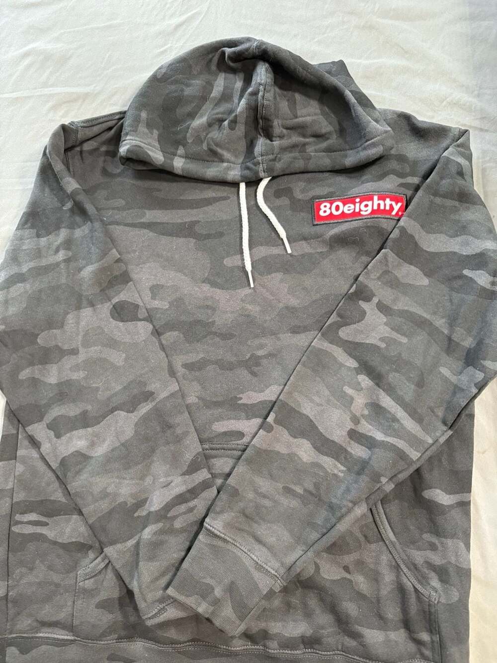 80Eighty Black Camouflage Pullover Hoodie